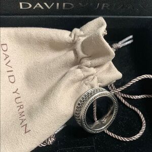 David Yurman Silver Men's Ring Size 11